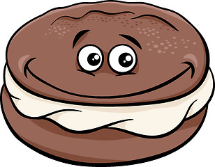 Image showing whoopie pie cartoon illustration