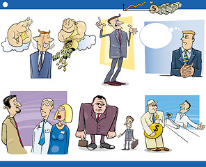 Image showing business cartoon concepts set