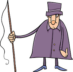 Image showing coachman character cartoon illustration