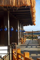 Image showing Terrace of restaurant