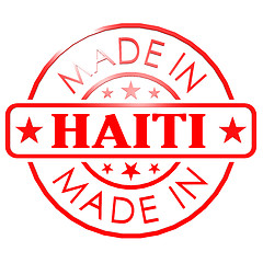 Image showing Made in Haiti red seal