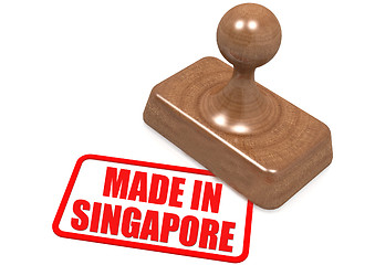 Image showing Made in Singapore stamp