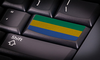 Image showing Flag on keyboard