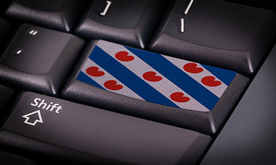 Image showing Flag on keyboard