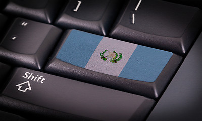 Image showing Flag on keyboard