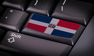 Image showing Flag on keyboard