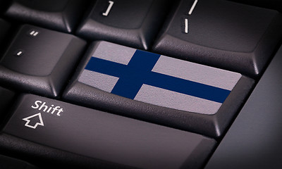 Image showing Flag on keyboard