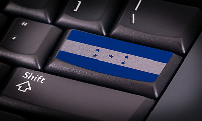 Image showing Flag on keyboard