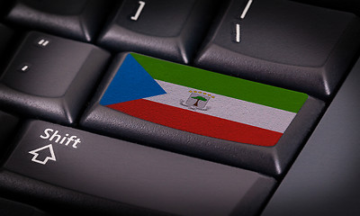 Image showing Flag on keyboard