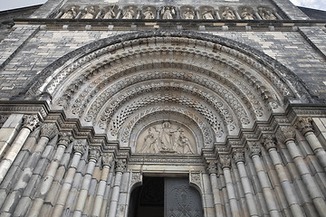 Image showing Doorway of Church of Saints Cyril and Methodius, Prague