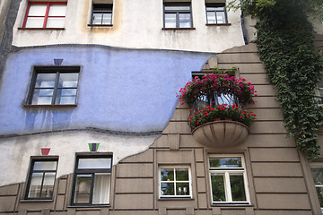 Image showing Hundertwasser's house in Vienna