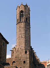 Image showing Bell tower of Royal Chapel of St. Agatha, Barcelona