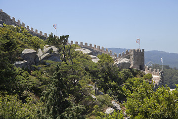 Image showing Castle of the Moors in Sintra