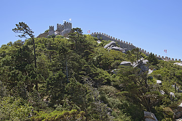 Image showing Castle of the Moors in Sintra