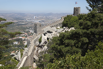 Image showing Castle of the Moors in Sintra