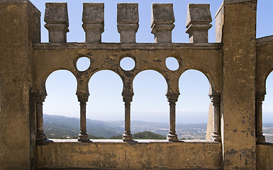 Image showing Arabian gallery in Pena palace, Sintra