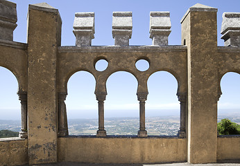 Image showing Arabian gallery in Pena palace, Sintra