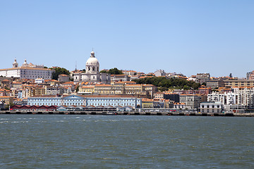 Image showing View of Lisbon from Tagus river