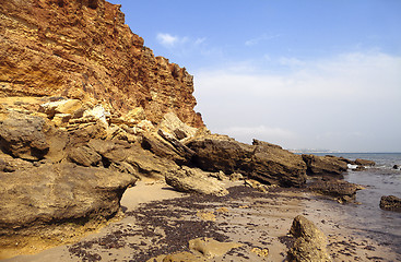 Image showing Sea coast in the ebb