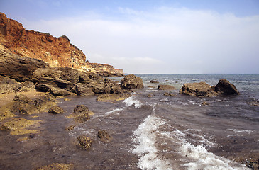 Image showing Sea coast in the ebb