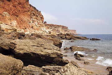 Image showing Sea coast in the ebb