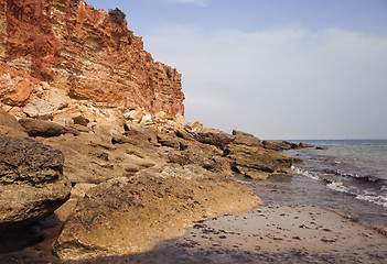 Image showing Sea coast in the ebb