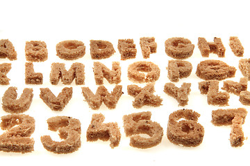 Image showing bread alphabet 