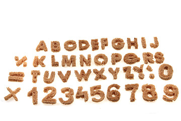 Image showing bread alphabet 