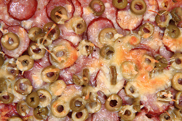 Image showing homemade pizza background