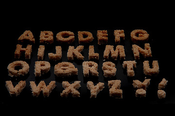 Image showing bread alphabet 