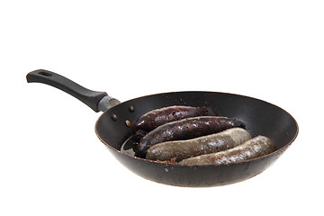 Image showing black and white pudding