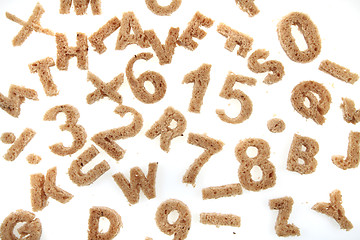 Image showing bread alphabet 