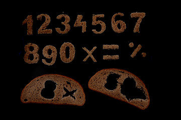 Image showing bread alphabet 