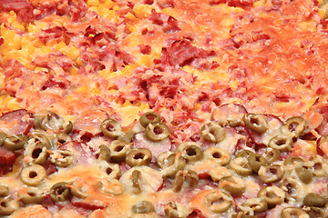 Image showing homemade pizza background