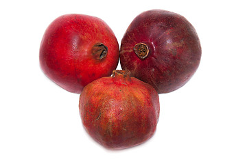 Image showing pomegranate fruits on white background