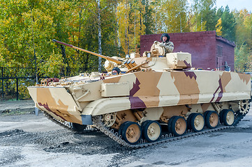 Image showing Combat reconnaissance vehicle BRM-3K in motion