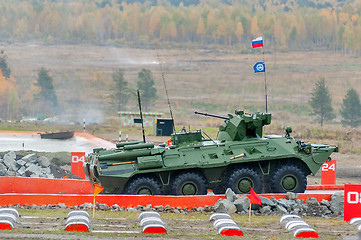Image showing BTR-82A armoured personnel carrier in motion