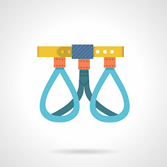 Image showing Climbing harness colored vector icon