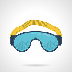 Image showing Climbing goggles color vector icon