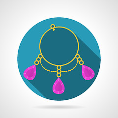 Image showing Bracelet colored vector icon