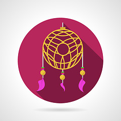 Image showing Dream catcher colored vector icon