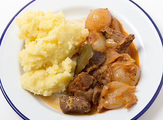 Image showing Beef stifado stew meal