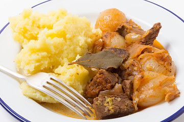 Image showing Beef stifado stew meal