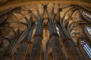 Image showing Gothic church interior