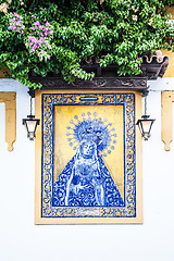 Image showing Catholic Altar in public street