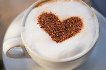 Image showing Coffee heart shape