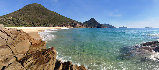 Image showing Wreck Beach Shoal Bay Port Stephens