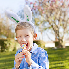 Image showing kid at easter time