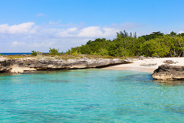 Image showing smith cove beach at grand cayman