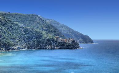 Image showing Italian Riviera in Cinque Terre National Park